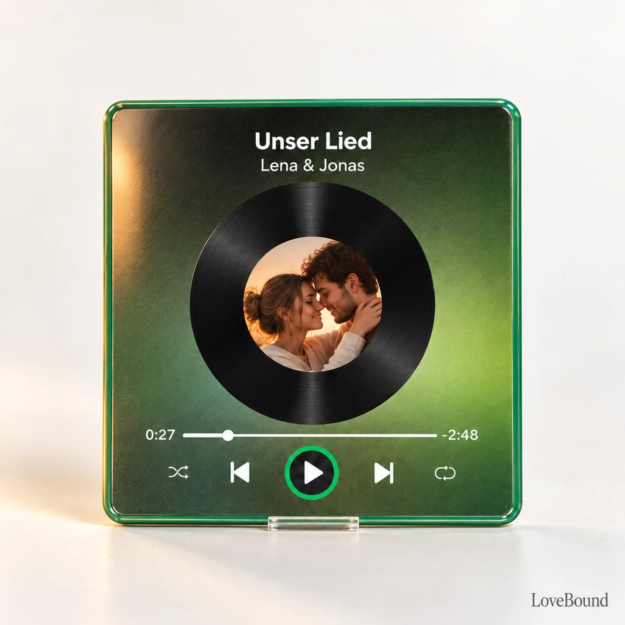 Musik-Kühlschrankmagnet mit Foto und Song – LoveBound Galerieansicht 2