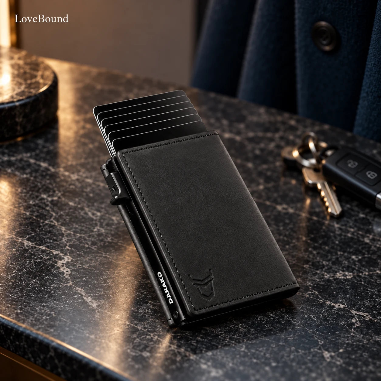 Slim Wallet mit Kartenausschub – LoveBound Galerieansicht 2