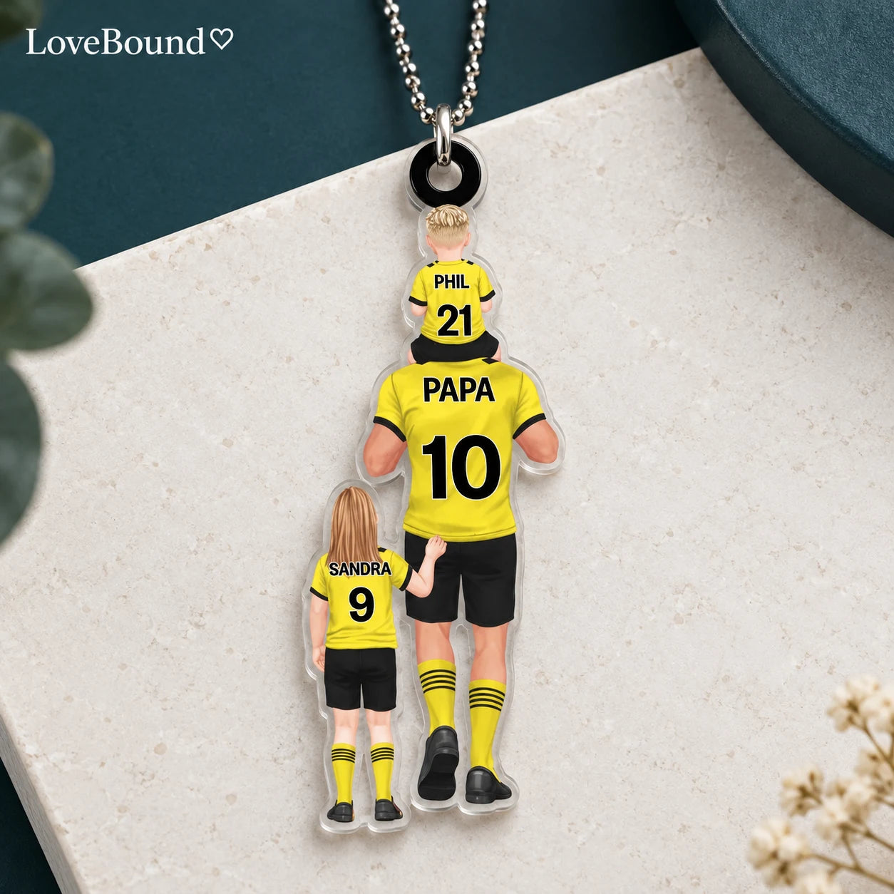 Acrylanhaenger: Papas Fußballmannschaft – LoveBound Galerieansicht 3