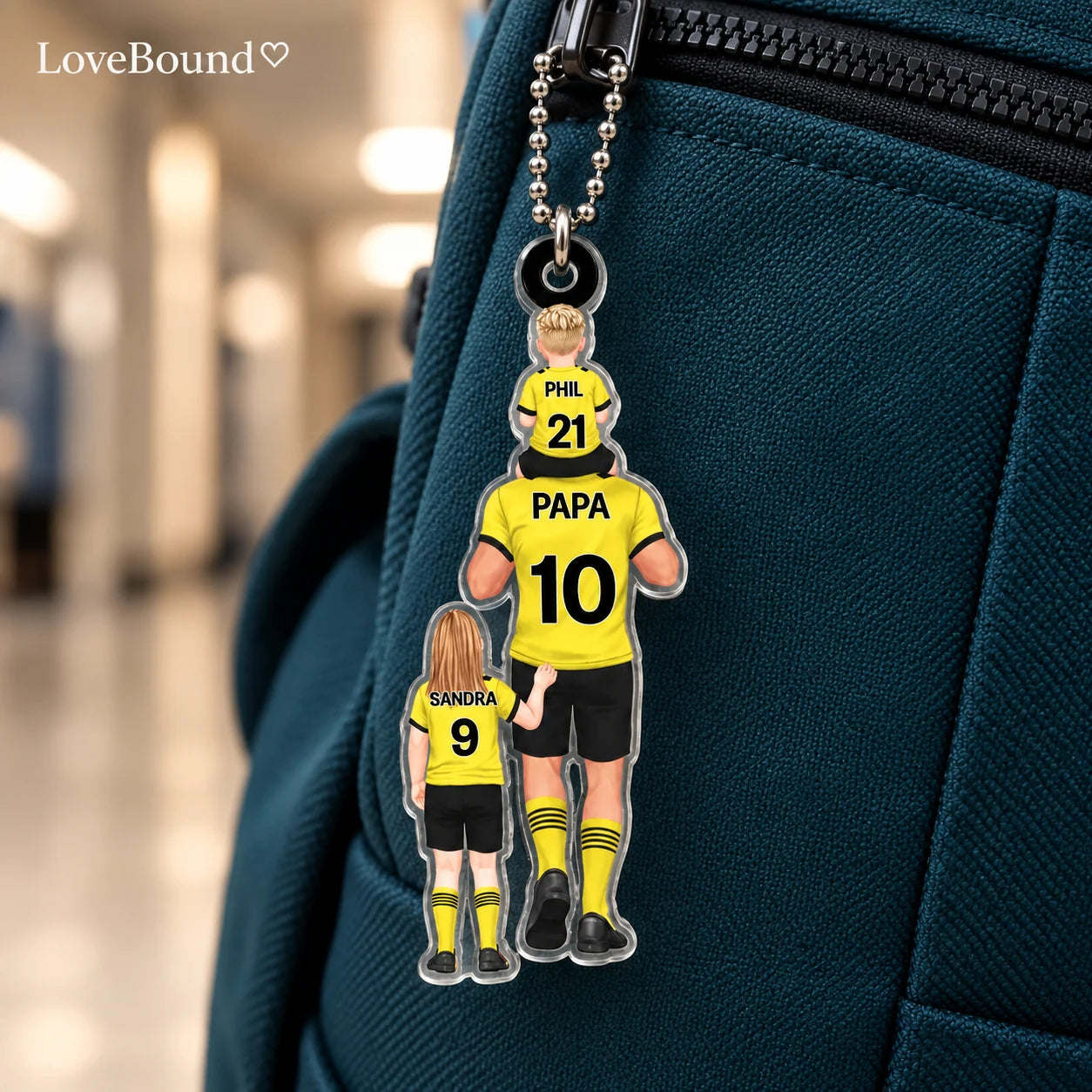 Acrylanhaenger: Papas Fußballmannschaft – LoveBound Galerieansicht 2