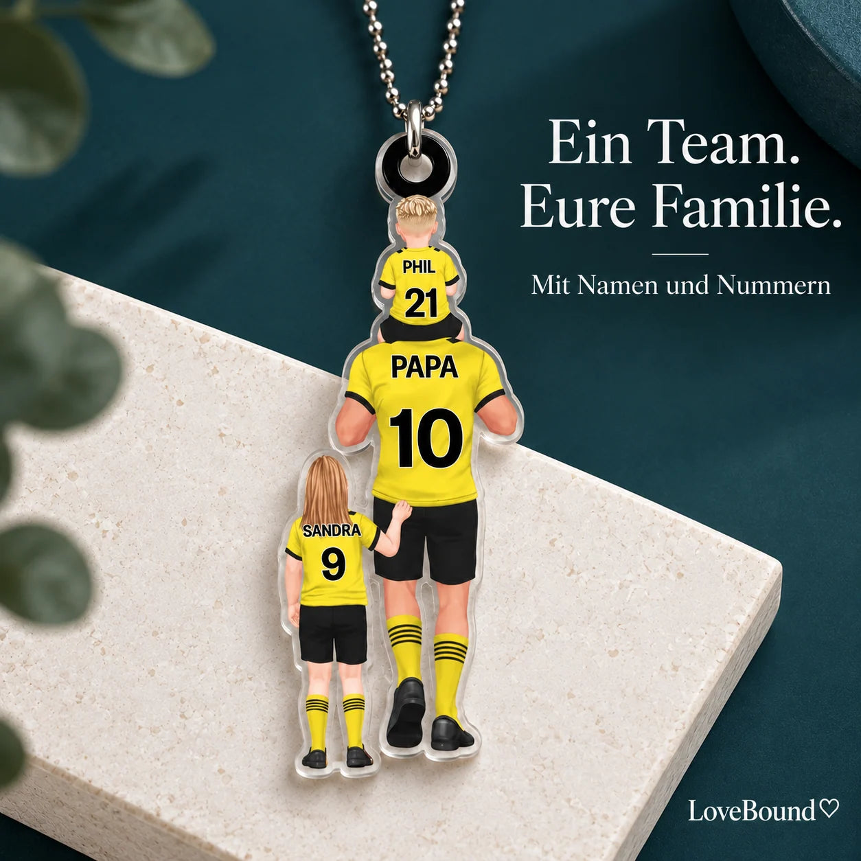 Acrylanhaenger: Papas Fußballmannschaft – LoveBound Galerieansicht 1